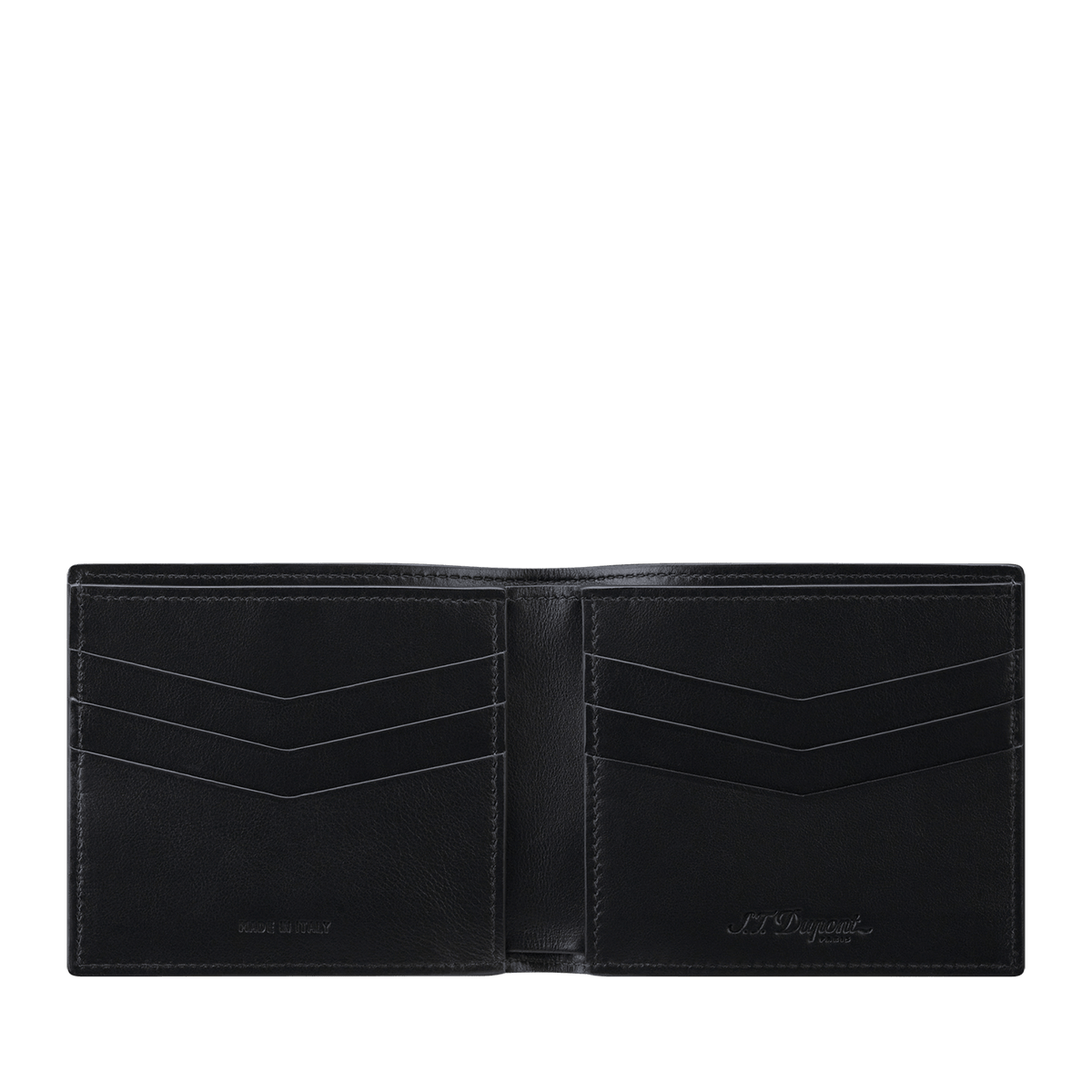 S.T. Dupont Card Holder Billfold 6 Card Le Grand Atelier Black — angle view