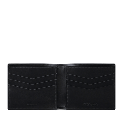 S.T. Dupont Card Holder Billfold 6 Card Le Grand Atelier Black — angle view