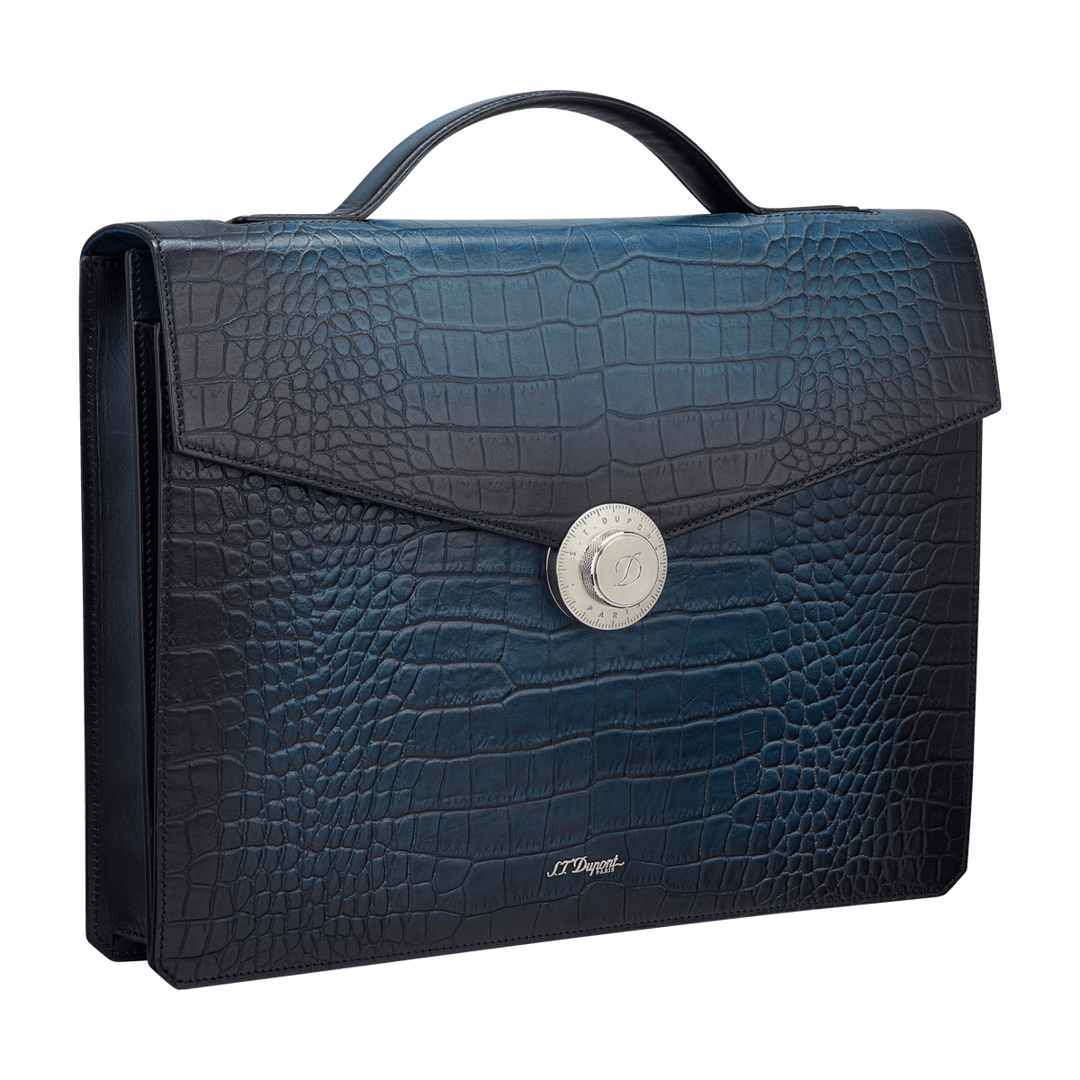 S.T. Dupont Bag 1Gss Briefcase Le Grand Atelier Blue — angle view