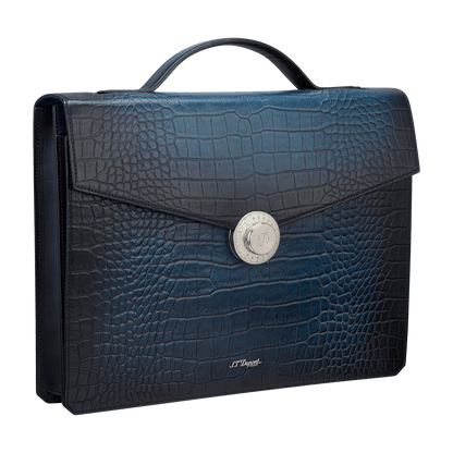 S.T. Dupont Bag 1Gss Briefcase Le Grand Atelier Blue — angle view