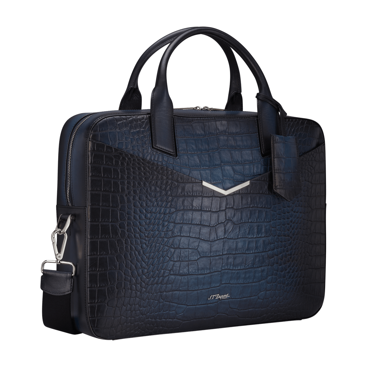 S.T. Dupont Bag Doc Holder Le Grand Atelier Blue — angle view
