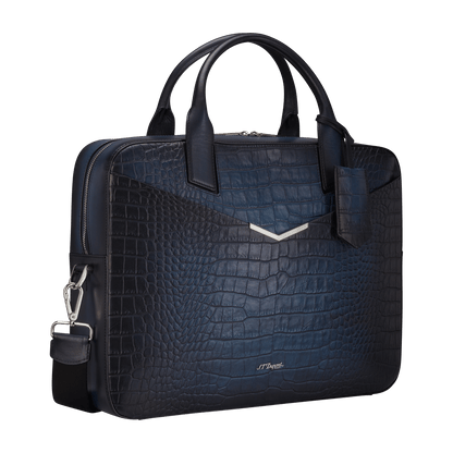 S.T. Dupont Bag Doc Holder Le Grand Atelier Blue — angle view