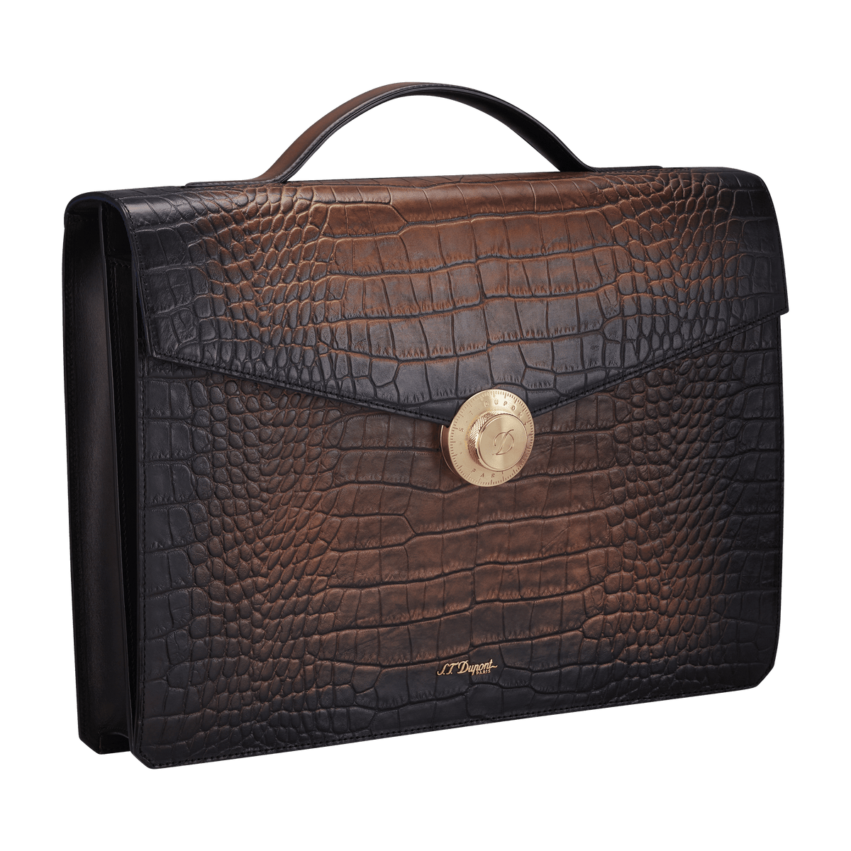 S.T. Dupont Bag 1Gss Briefcase Le Grand Atel Havana — angle view