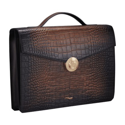 S.T. Dupont Bag 1Gss Briefcase Le Grand Atel Havana — angle view