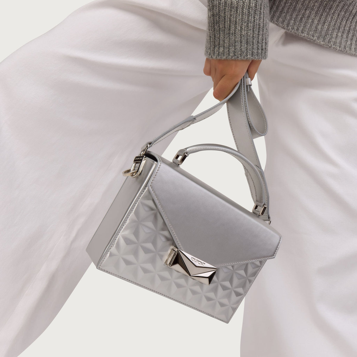 S.T. Dupont Bag Mini Trunk Silver — detail view