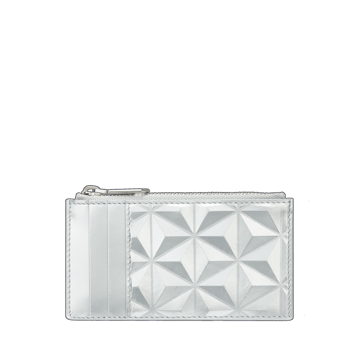 S.T. Dupont Zip Card Holder Silver