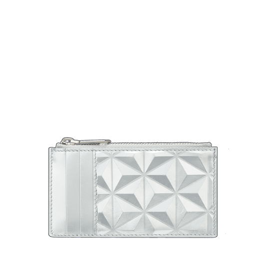 S.T. Dupont Zip Card Holder Silver