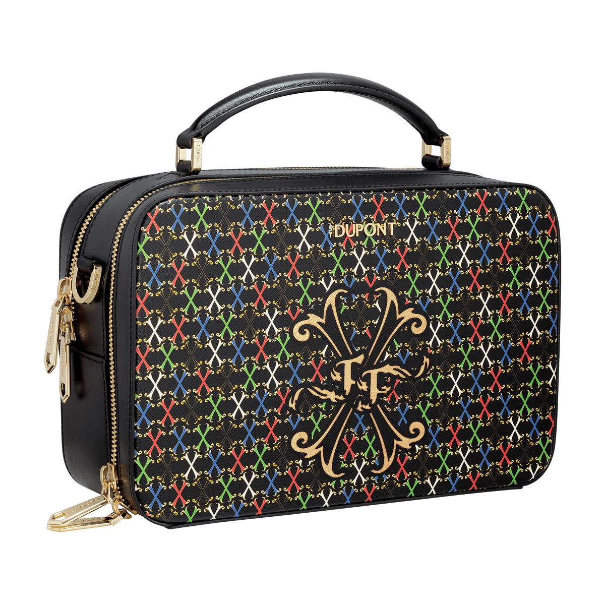 S.T. Dupont Camera Bag Black — angle view