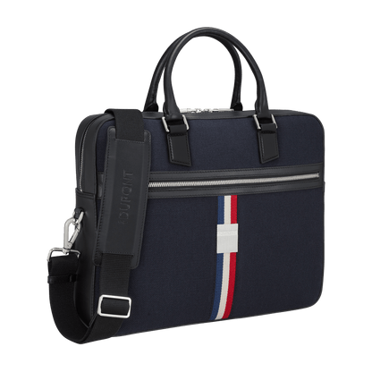 S.T. Dupont Bag Doc Holder Blue — angle view