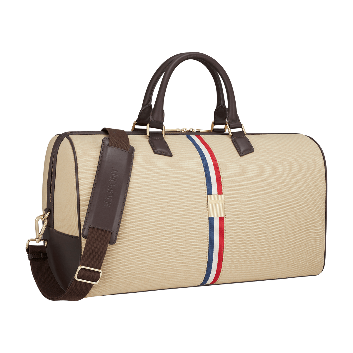 S.T. Dupont Travel Bag Beige — angle view