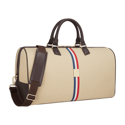 S.T. Dupont Travel Bag Beige — angle view