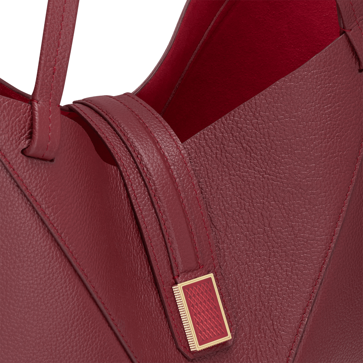S.T. Dupont Bag Tote Dark Red — detail view