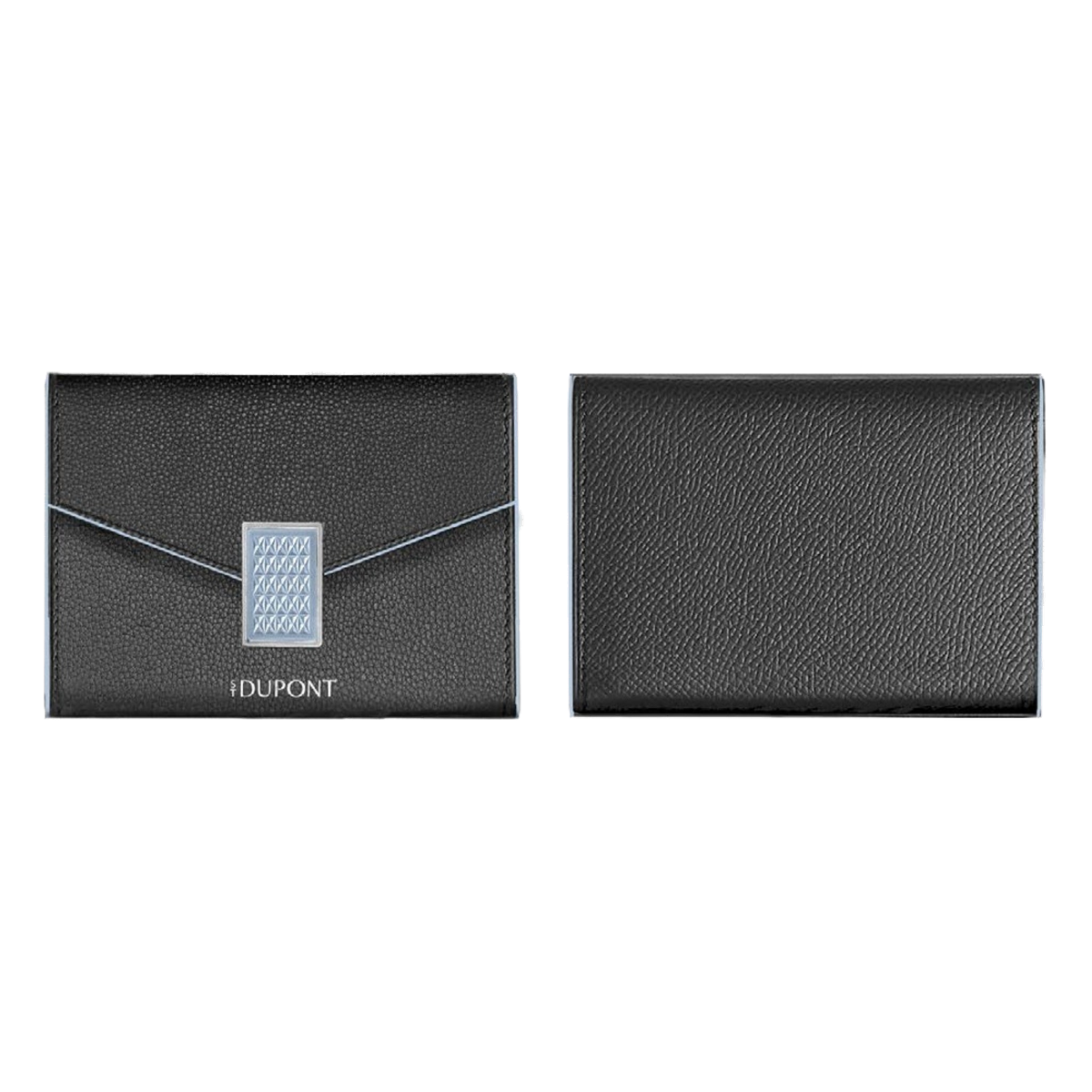 S.T. Dupont Victoria wallet and coin purse, black grained calfskin - ref 1VI514BK1