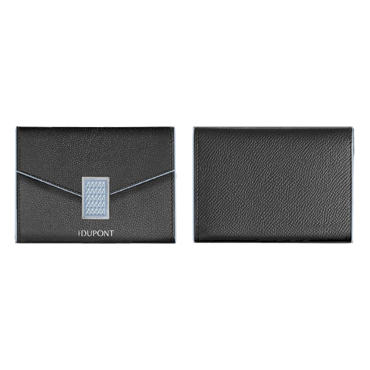 S.T. Dupont Victoria wallet and coin purse, black grained calfskin - ref 1VI514BK1