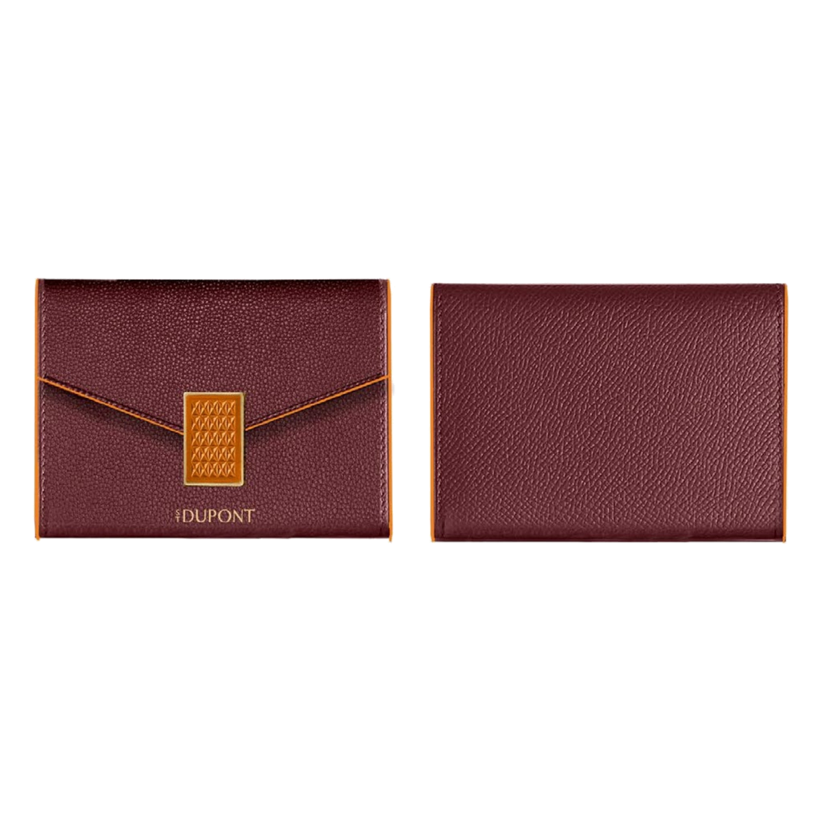 S.T. Dupont Victoria wallet and coin purse, burgundy grained calfskin - ref 1VI514RD1