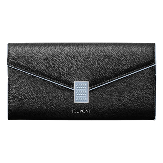 S.T. Dupont Victoria long wallet, black grained calfskin - ref 1VI592BK1