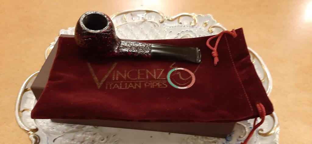 Vincenzo Cortina Pipe Red Sandblast #26