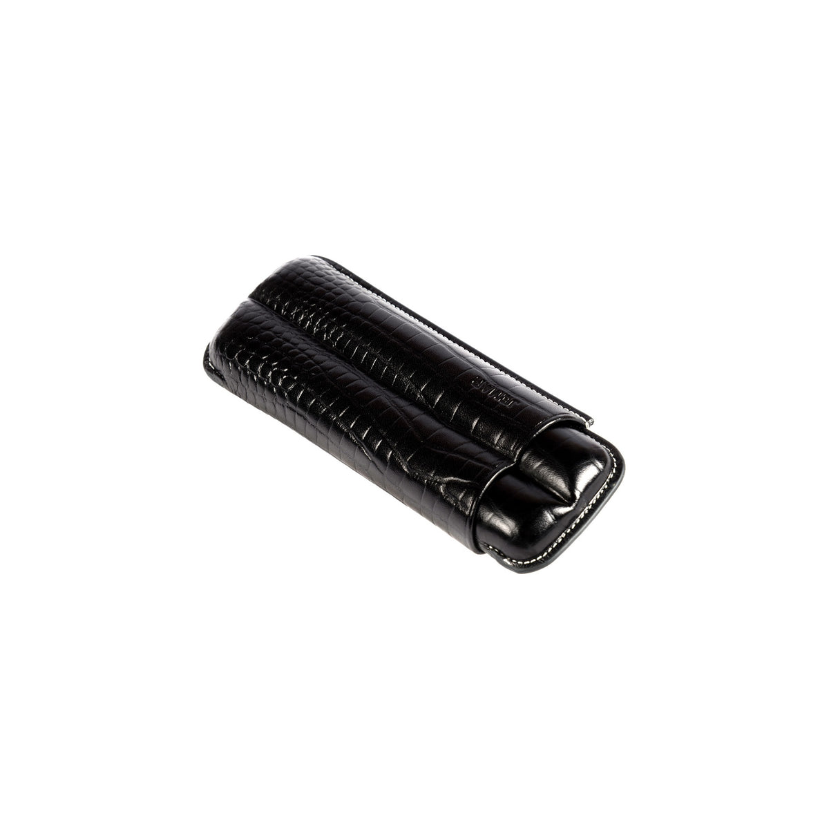 Jemar 110 XL/2 - Coco 2-cigar leather case - Black