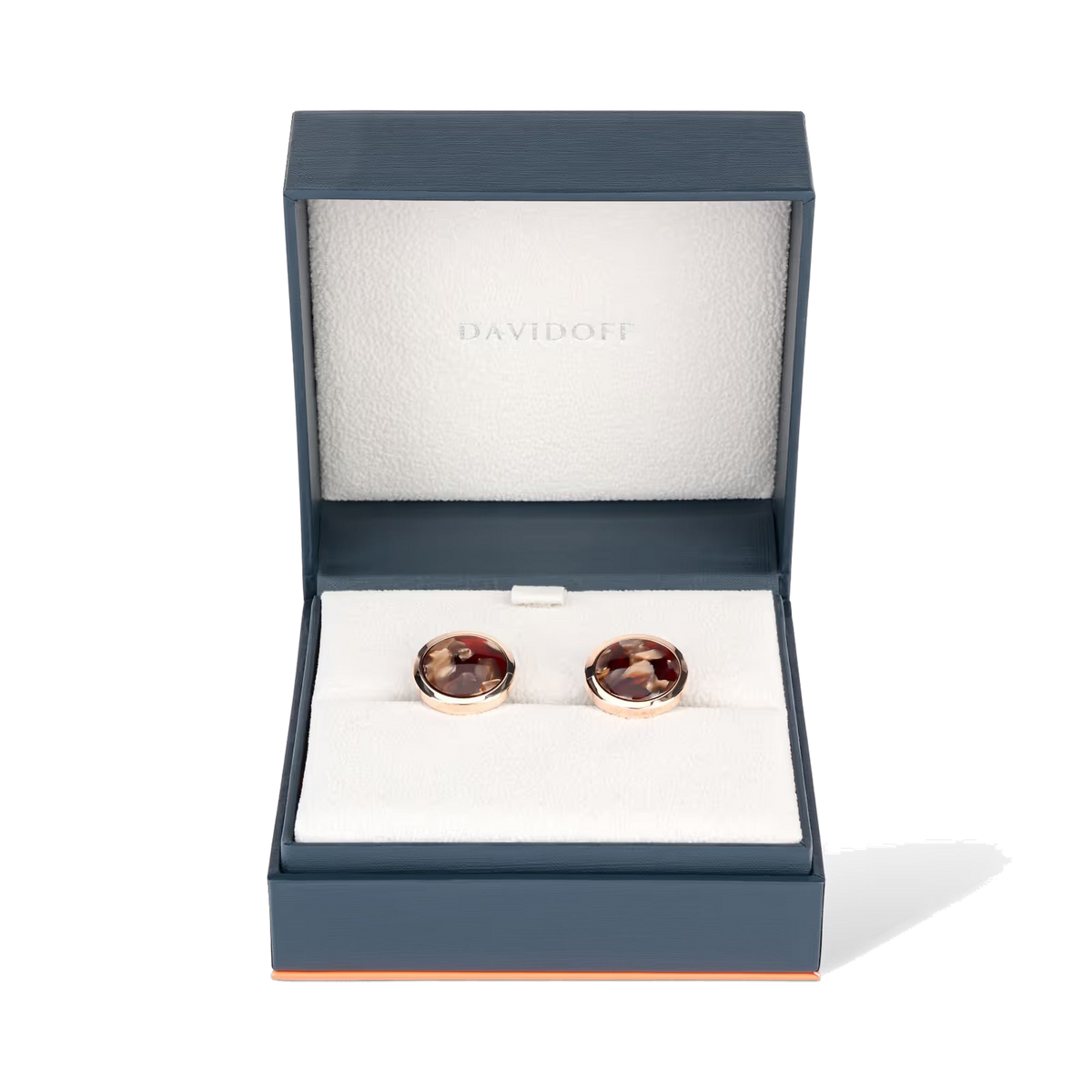 DAVIDOFF Venice Cufflinks Rose-Gold Brown