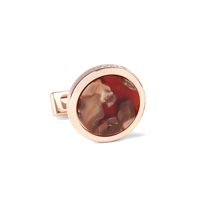 DAVIDOFF Venice Cufflinks Rose-Gold Brown