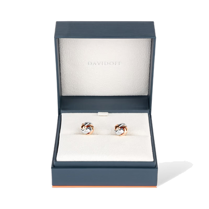 DAVIDOFF Essentials Cufflinks Knot Silver Rose-Gold — view 2