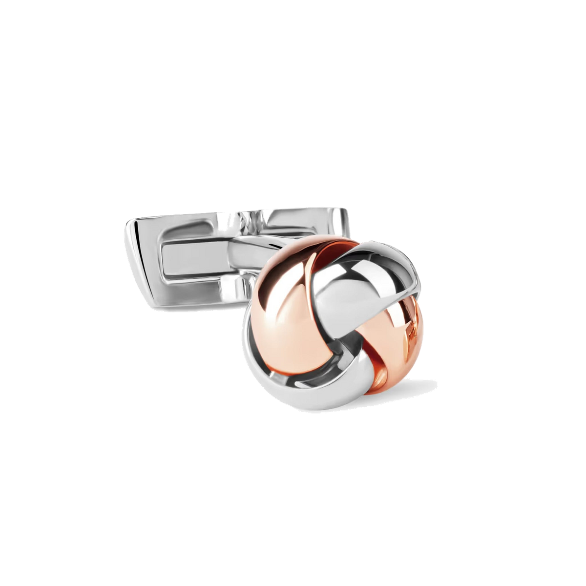 DAVIDOFF Essentials Cufflinks Knot Silver Rose-Gold — view 3