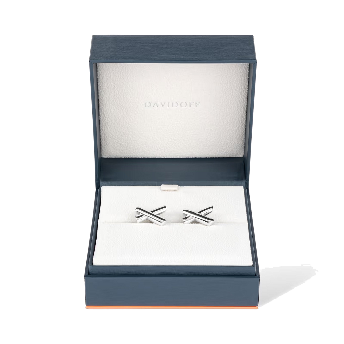 DAVIDOFF Essentials Cufflinks Hyphen Cross Silver — view 2