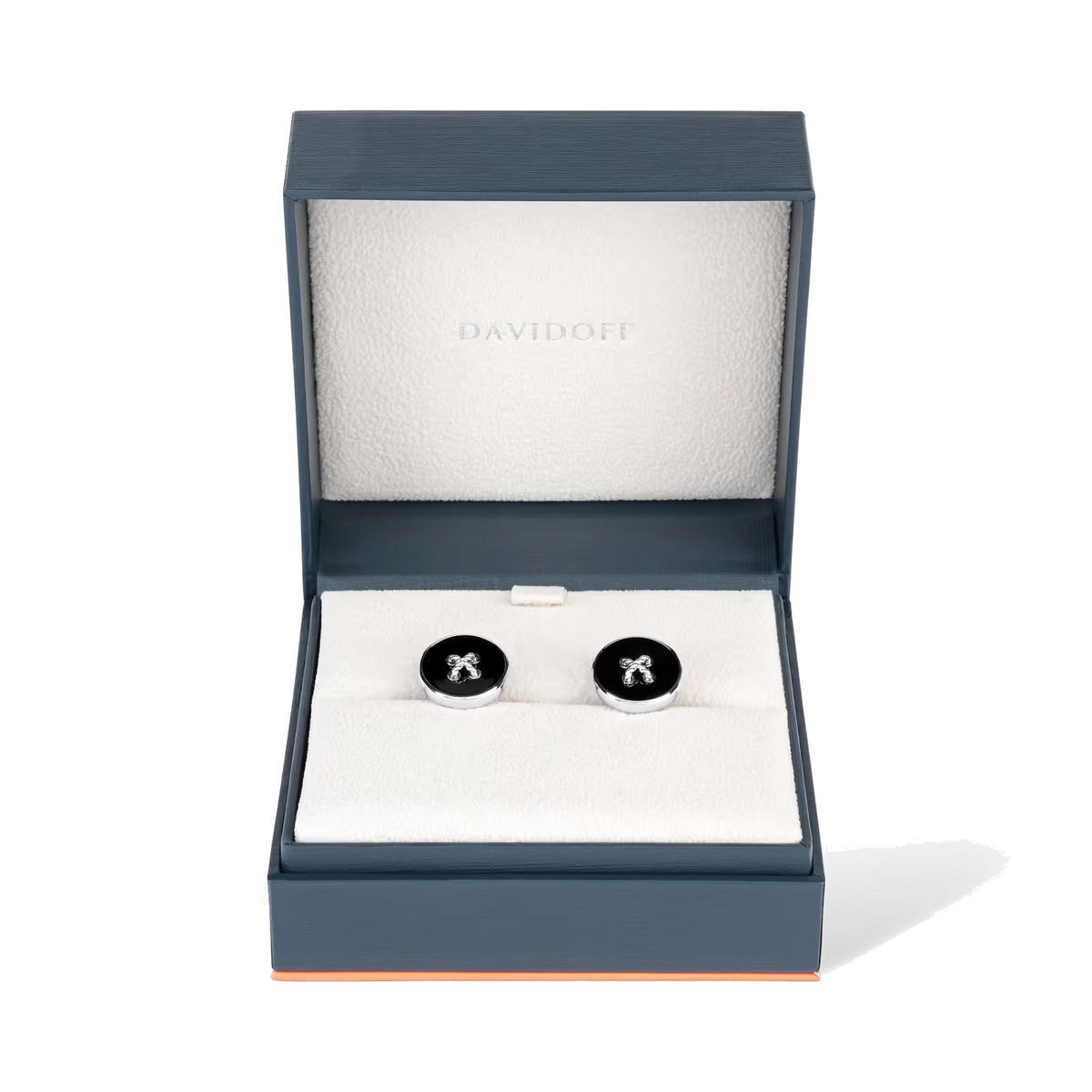 Essentials - boutons de manchette bouton argent et noir