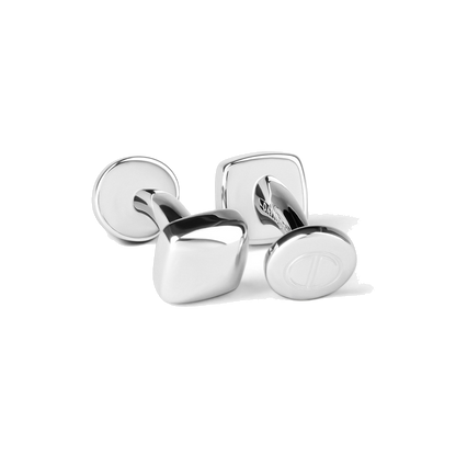 Essentials - boutons de manchette mini carrés argent