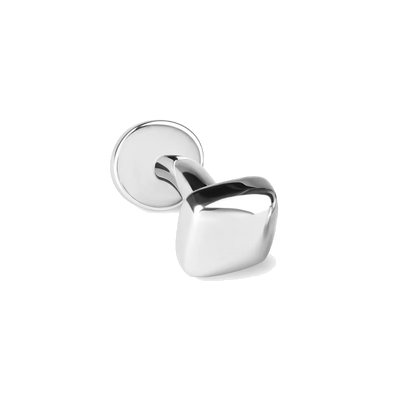 Essentials - boutons de manchette mini carrés argent