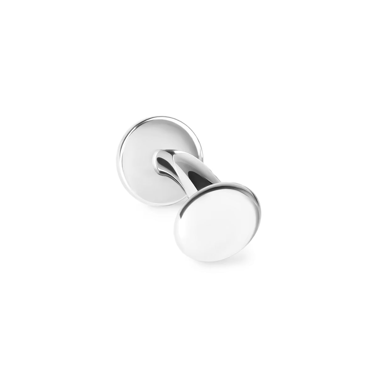 Essentials - boutons de manchette mini ronds argent