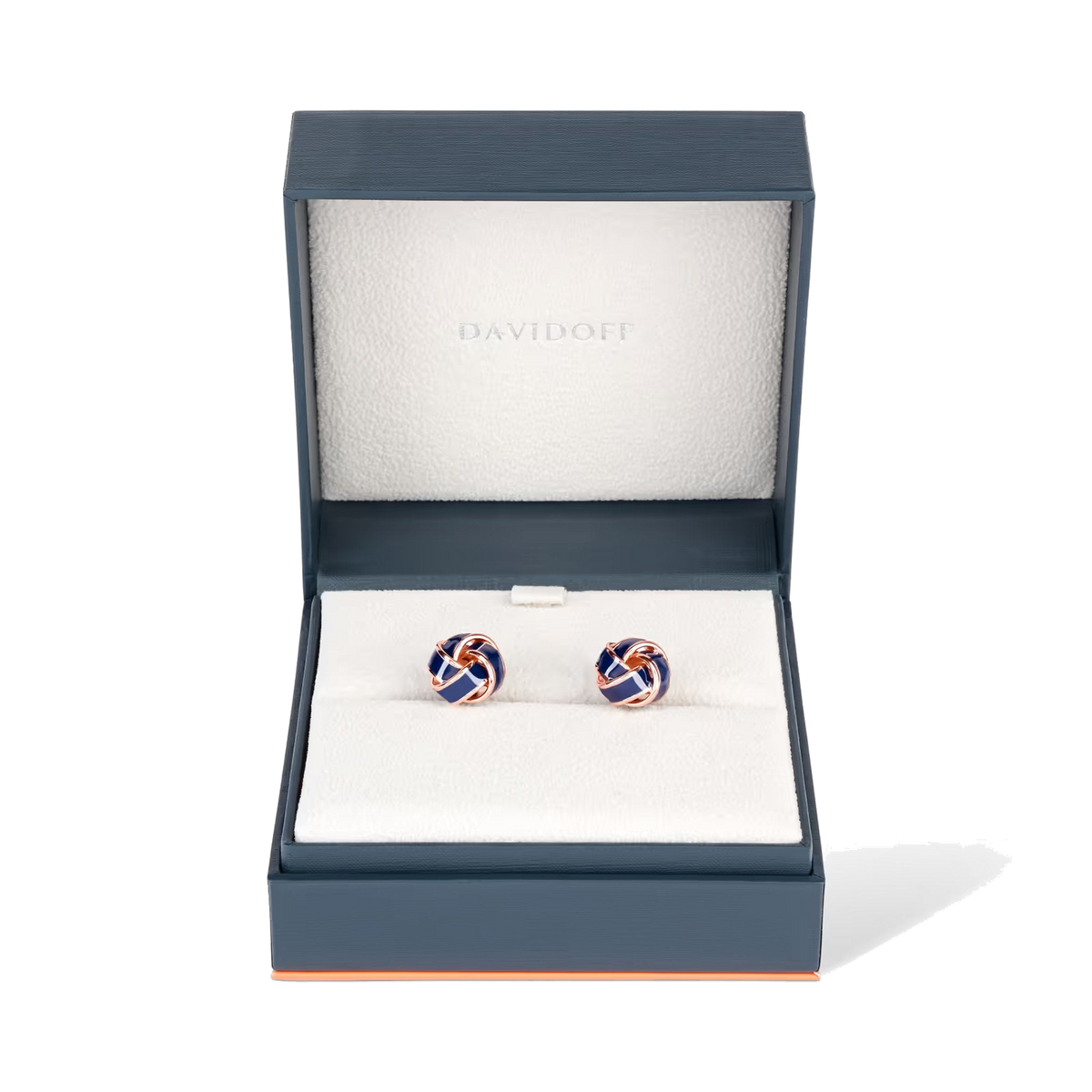 Essentials - Cufflinks Knot Rose Gold Blue