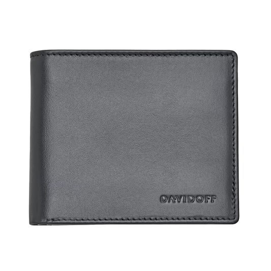 Essentials - portefeuille cuir à deux volets noir