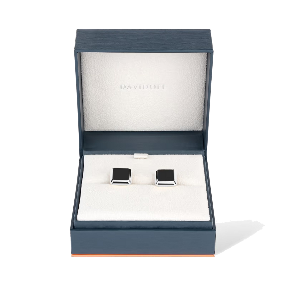 Essentials - boutons de manchette barillet argent et noir