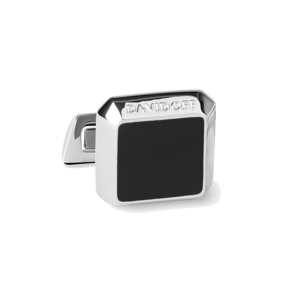 Essentials - boutons de manchette barillet argent et noir