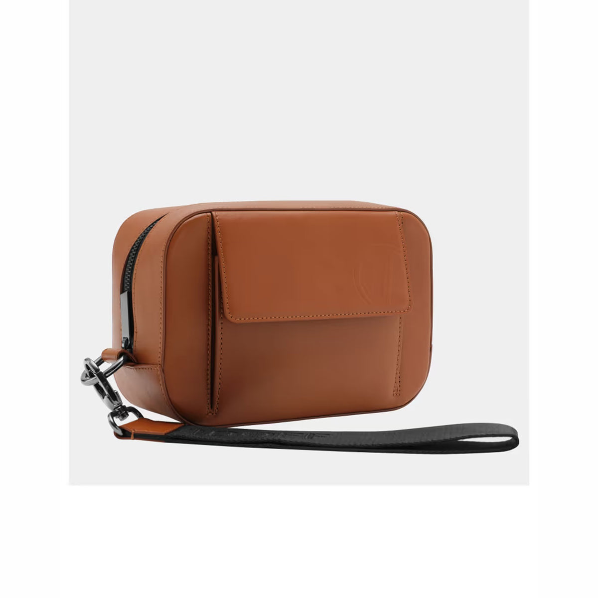 DAVIDOFF Venice Pouch With Zip Cognac