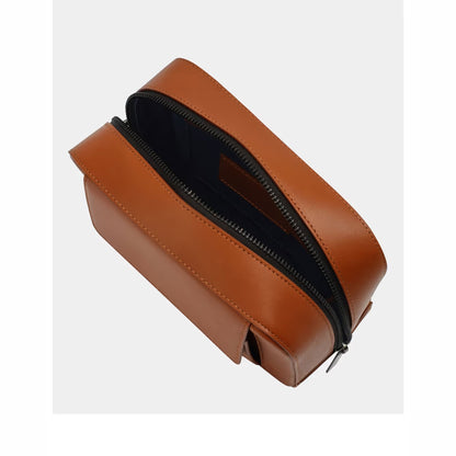DAVIDOFF Venice Pouch With Zip Cognac