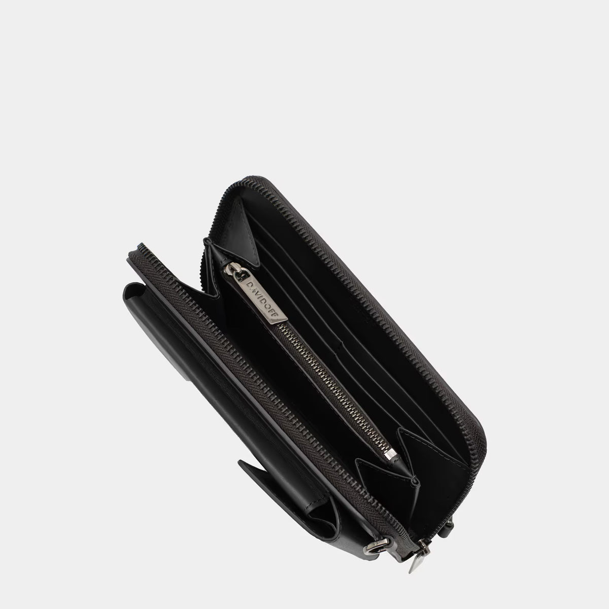 DAVIDOFF Venice Phone Pouch With Zip Black