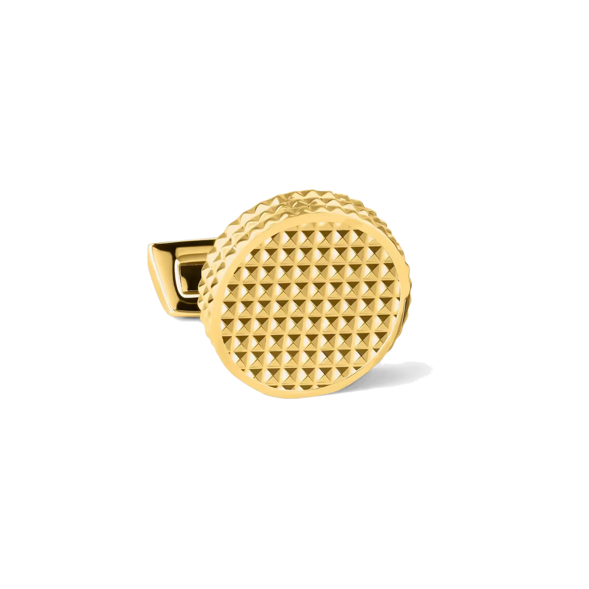DAVIDOFF PARIS Cufflinks Round Light-Gold - pair