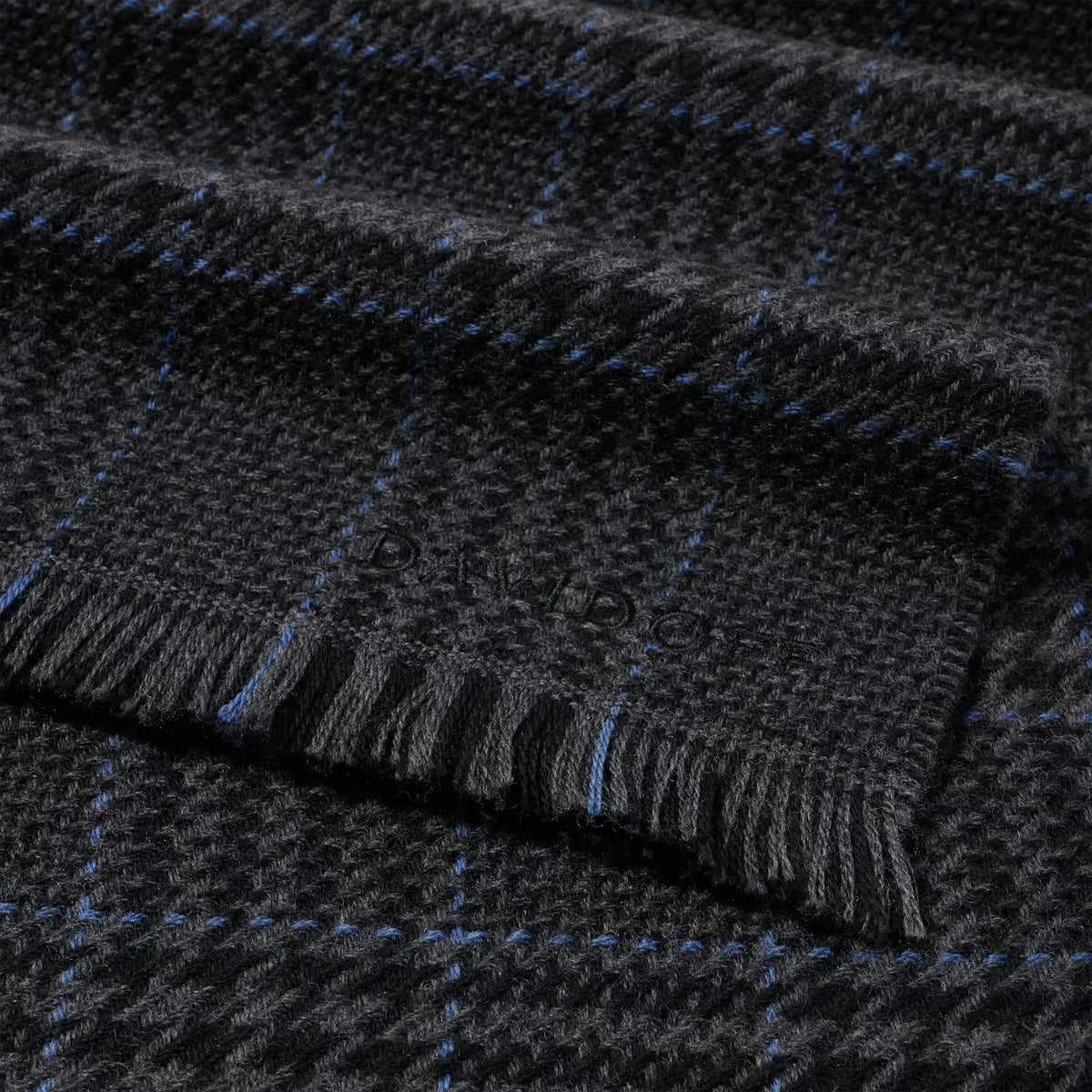 DAVIDOFF PARIS Scarf Grey Anthracite - detail