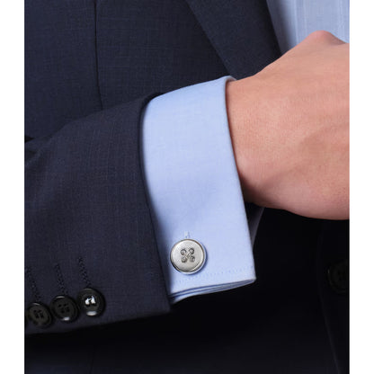 Essentials - boutons de manchette bouton argent