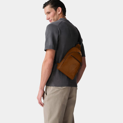 DAVIDOFF Venice Crossbody Bag Cognac