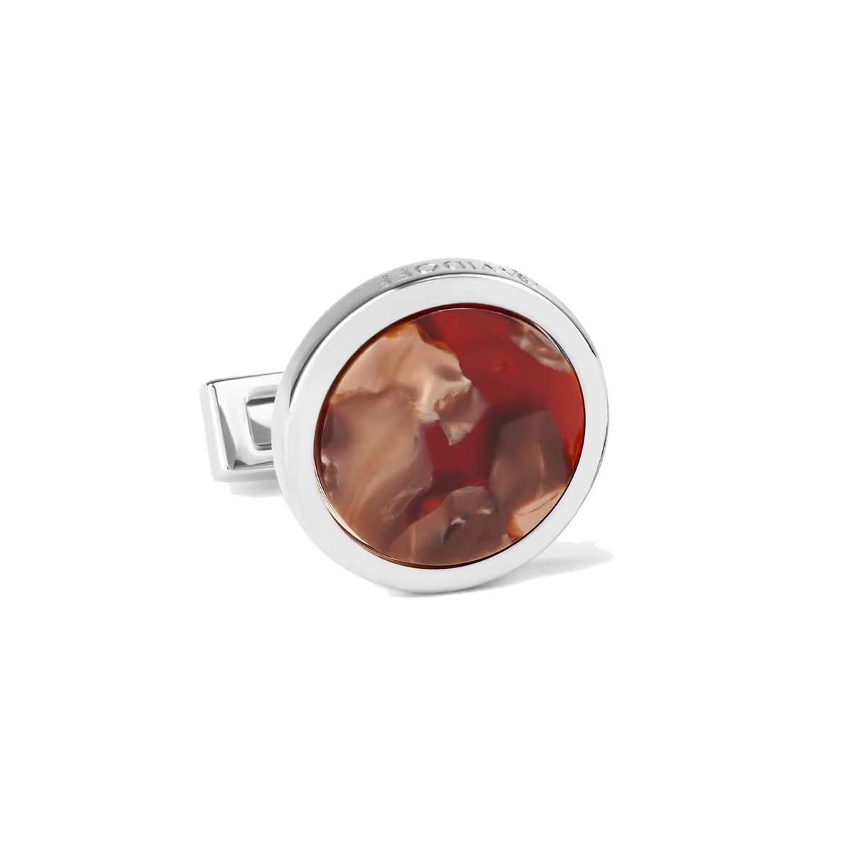 DAVIDOFF Venice Cufflinks Silver Brown
