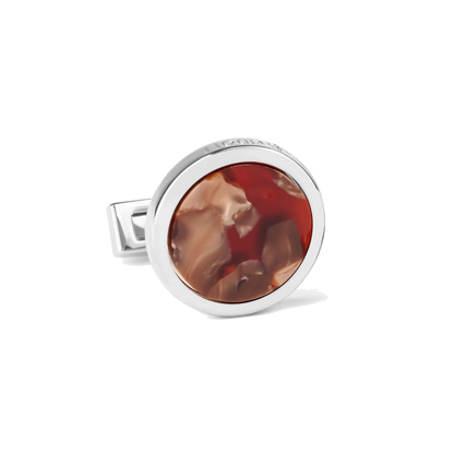 DAVIDOFF Venice Cufflinks Silver Brown