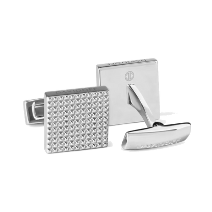 Boutons de manchette DAVIDOFF PARIS carrés argent