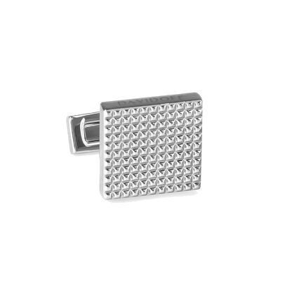 Boutons de manchette DAVIDOFF PARIS carrés argent - paire
