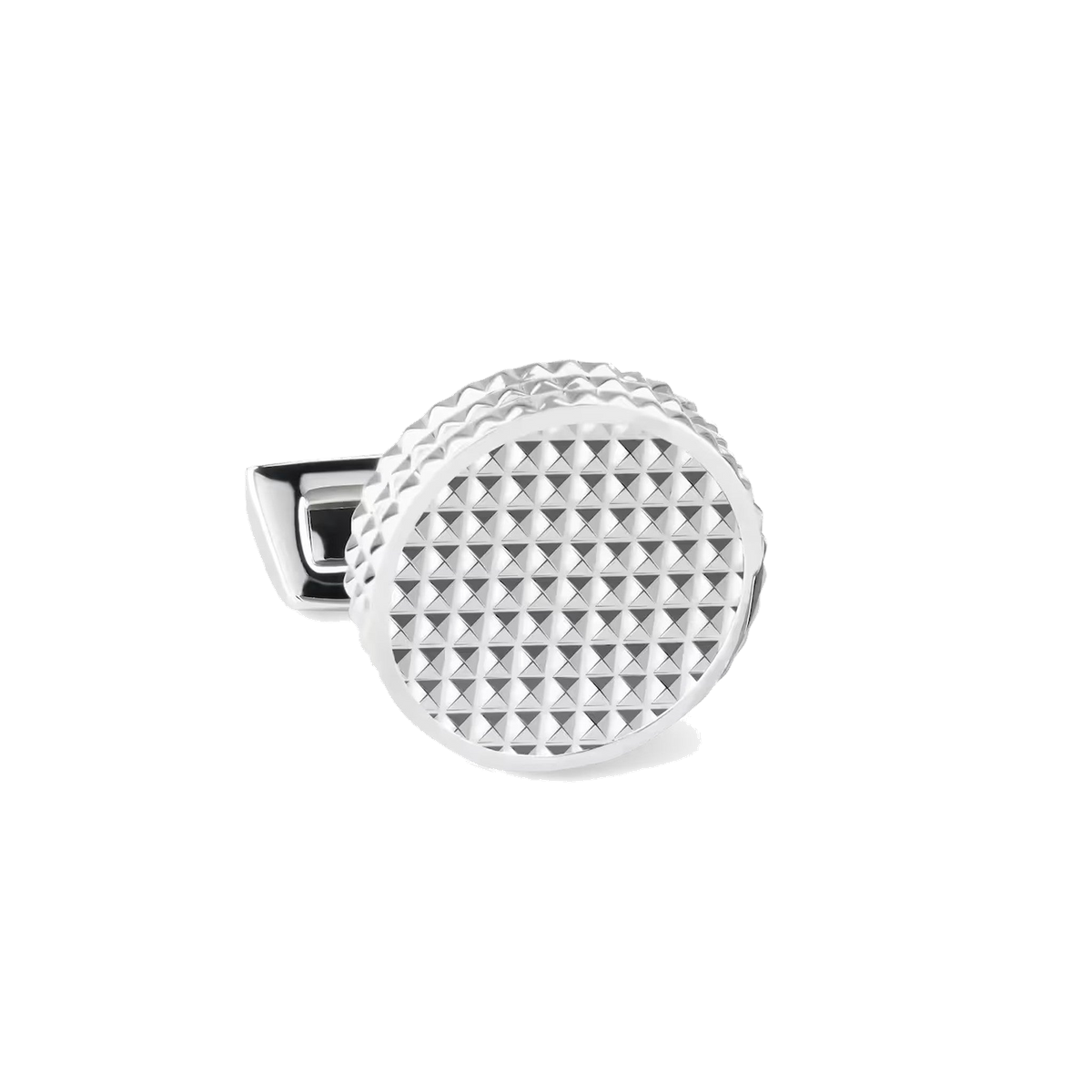 Boutons de manchette DAVIDOFF PARIS ronds argent - paire