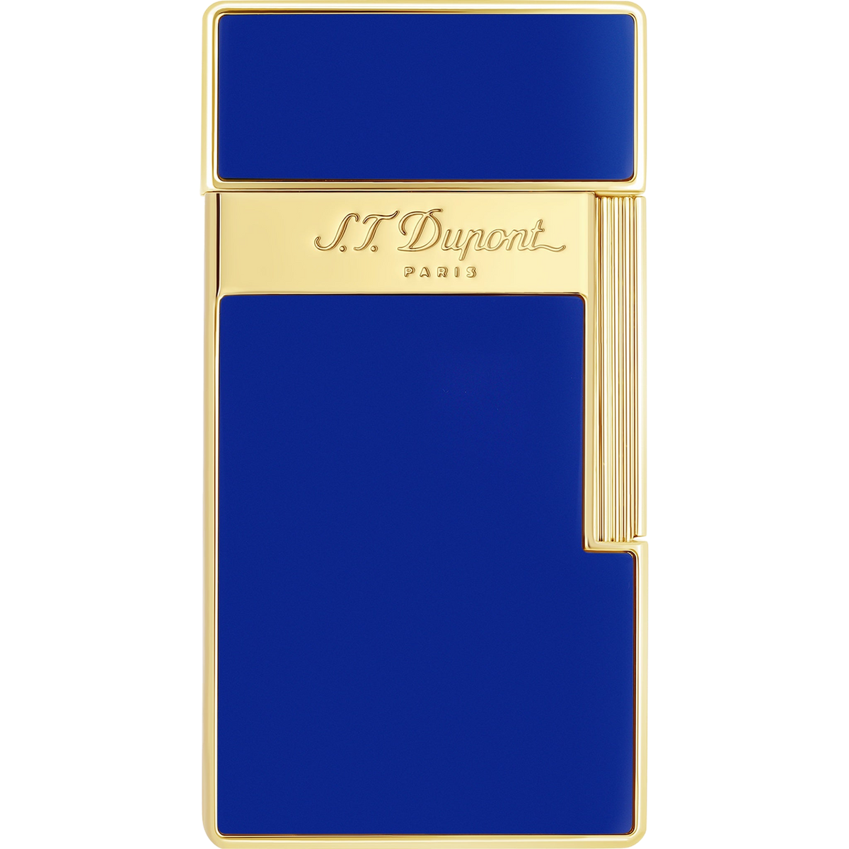 Briquet S.T. Dupont Big D laque bleue et or
