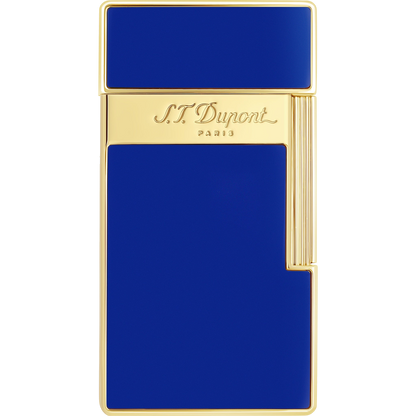 Briquet S.T. Dupont Big D laque bleue et or