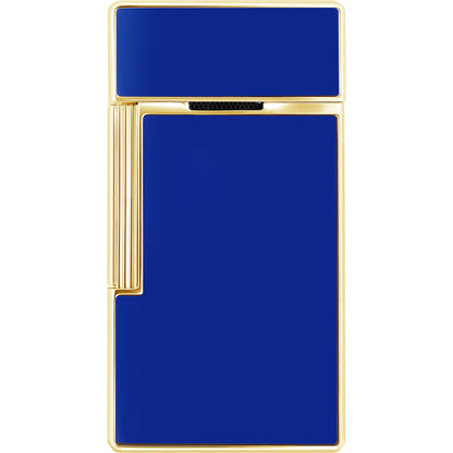 S.T. Dupont Big D lighter blue lacquer and gold
